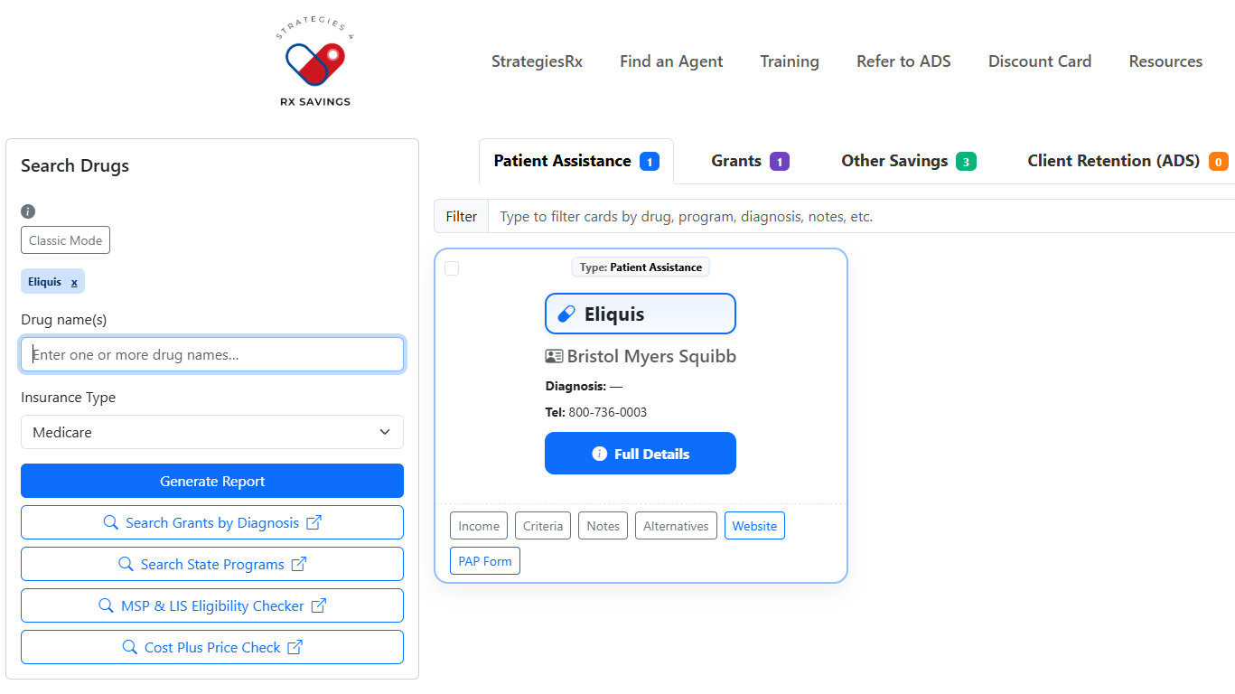 Strategies4RXSavings Platform